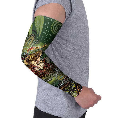 Personalised Koala Mum Australia Mother's Day Arm Sleeves Aboriginal Dot Art Floral Joey Hug