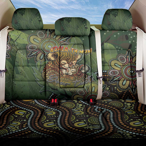 Personalised Koala Mum Australia Mother's Day Back Car Seat Cover Aboriginal Dot Art Floral Joey Hug