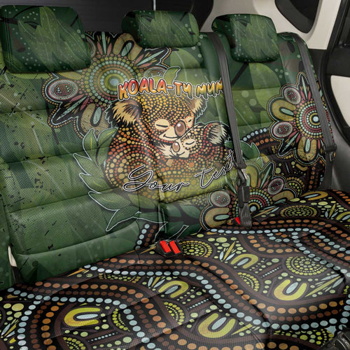 Personalised Koala Mum Australia Mother's Day Back Car Seat Cover Aboriginal Dot Art Floral Joey Hug
