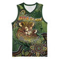 Personalised Koala Mum Australia Mother's Day Basketball Jersey Aboriginal Dot Art Floral Joey Hug