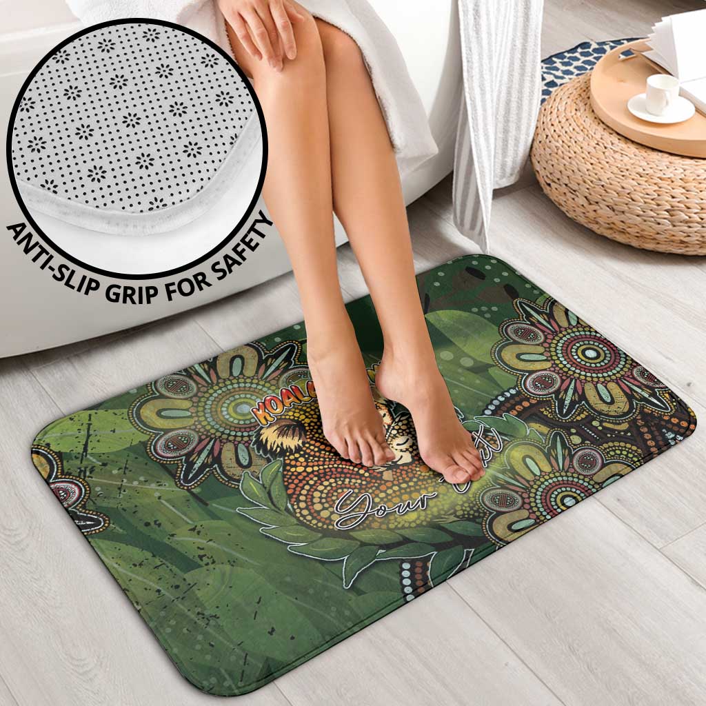 Personalised Koala Mum Australia Mother's Day Bathroom Set Aboriginal Dot Art Floral Joey Hug