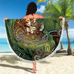 Personalised Koala Mum Australia Mother's Day Beach Blanket Aboriginal Dot Art Floral Joey Hug