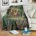 Personalised Koala Mum Australia Mother's Day Blanket Aboriginal Dot Art Floral Joey Hug
