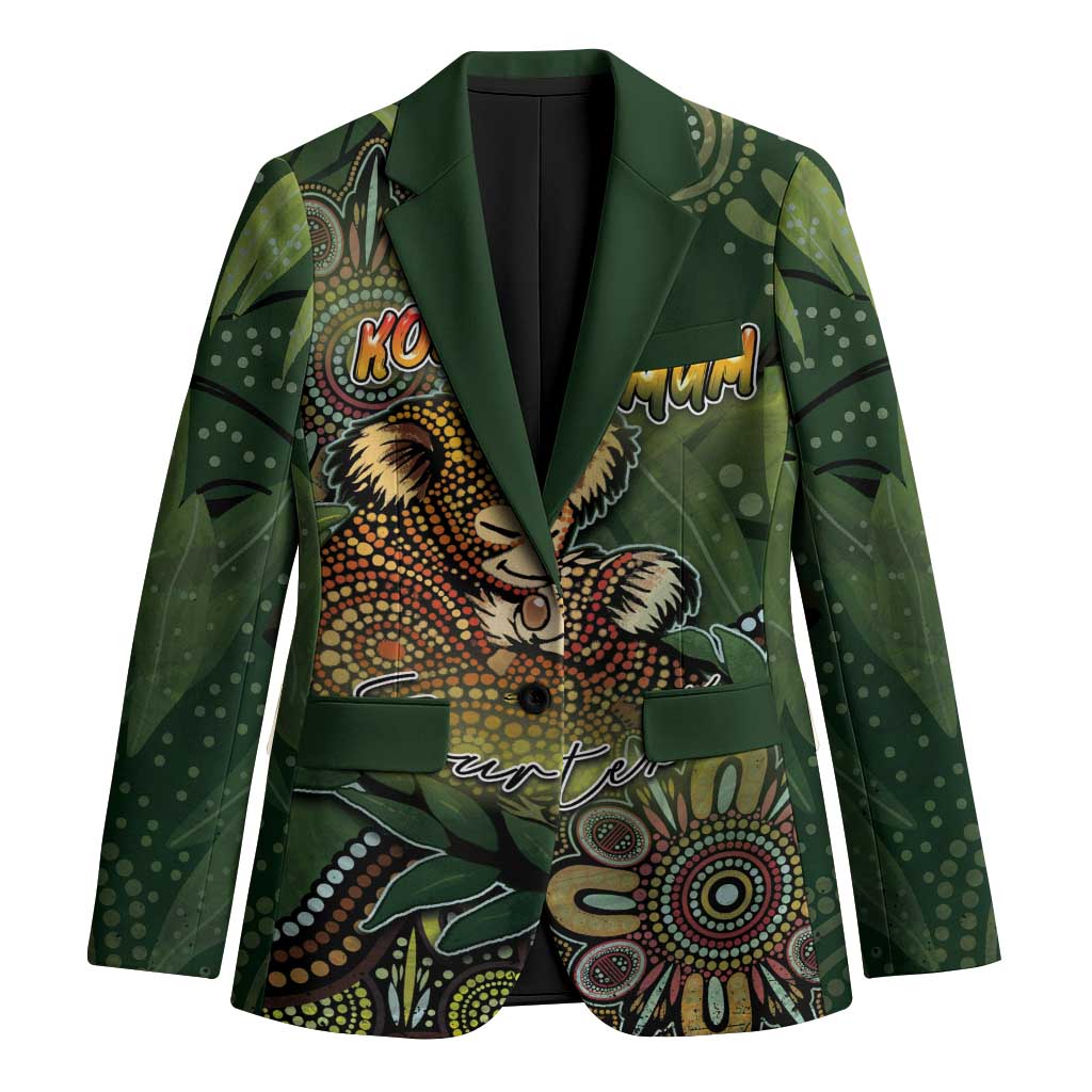Personalised Koala Mum Australia Mother's Day Blazer Aboriginal Dot Art Floral Joey Hug