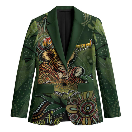 Personalised Koala Mum Australia Mother's Day Blazer Aboriginal Dot Art Floral Joey Hug