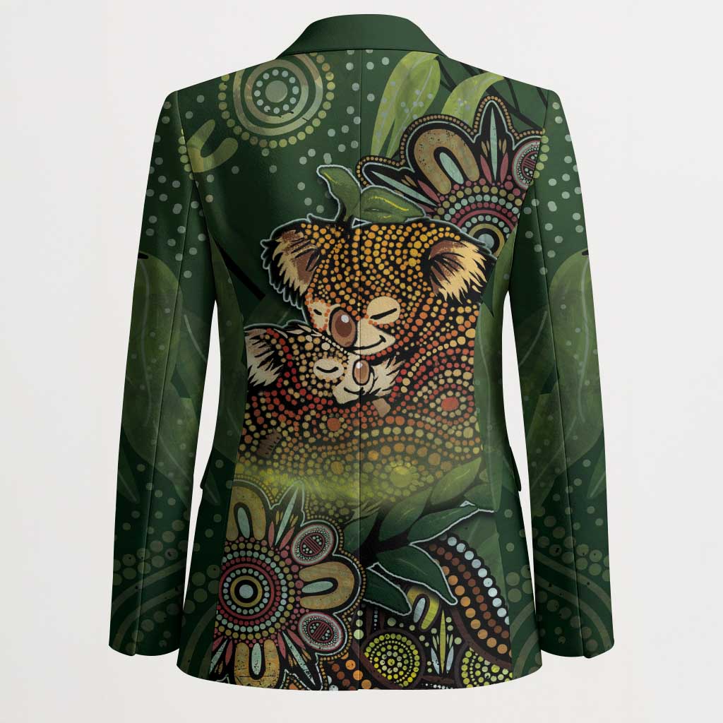 Personalised Koala Mum Australia Mother's Day Blazer Aboriginal Dot Art Floral Joey Hug
