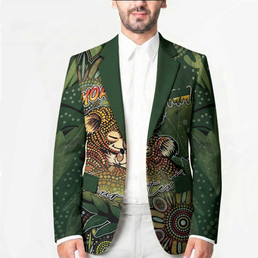 Personalised Koala Mum Australia Mother's Day Blazer Aboriginal Dot Art Floral Joey Hug