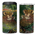 Personalised Koala Mum Australia Mother's Day 4 in 1 Can Cooler Tumbler Aboriginal Dot Art Floral Joey Hug