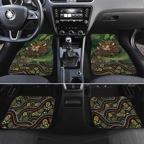 Koala Mum Australia Mother's Day Car Mats Aboriginal Dot Art Floral Joey Hug