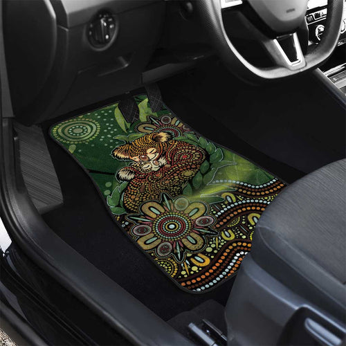 Koala Mum Australia Mother's Day Car Mats Aboriginal Dot Art Floral Joey Hug