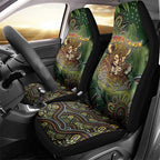 Personalised Koala Mum Australia Mother's Day Car Seat Cover Aboriginal Dot Art Floral Joey Hug