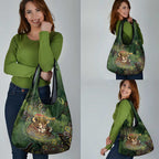 Personalised Koala Mum Australia Mother's Day Grocery Bag Aboriginal Dot Art Floral Joey Hug