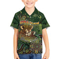 Personalised Koala Mum Australia Mother's Day Kid Hawaiian Shirt Aboriginal Dot Art Floral Joey Hug