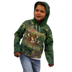 Personalised Koala Mum Australia Mother's Day Kid Hoodie Aboriginal Dot Art Floral Joey Hug