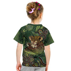 Personalised Koala Mum Australia Mother's Day Kid T Shirt Aboriginal Dot Art Floral Joey Hug