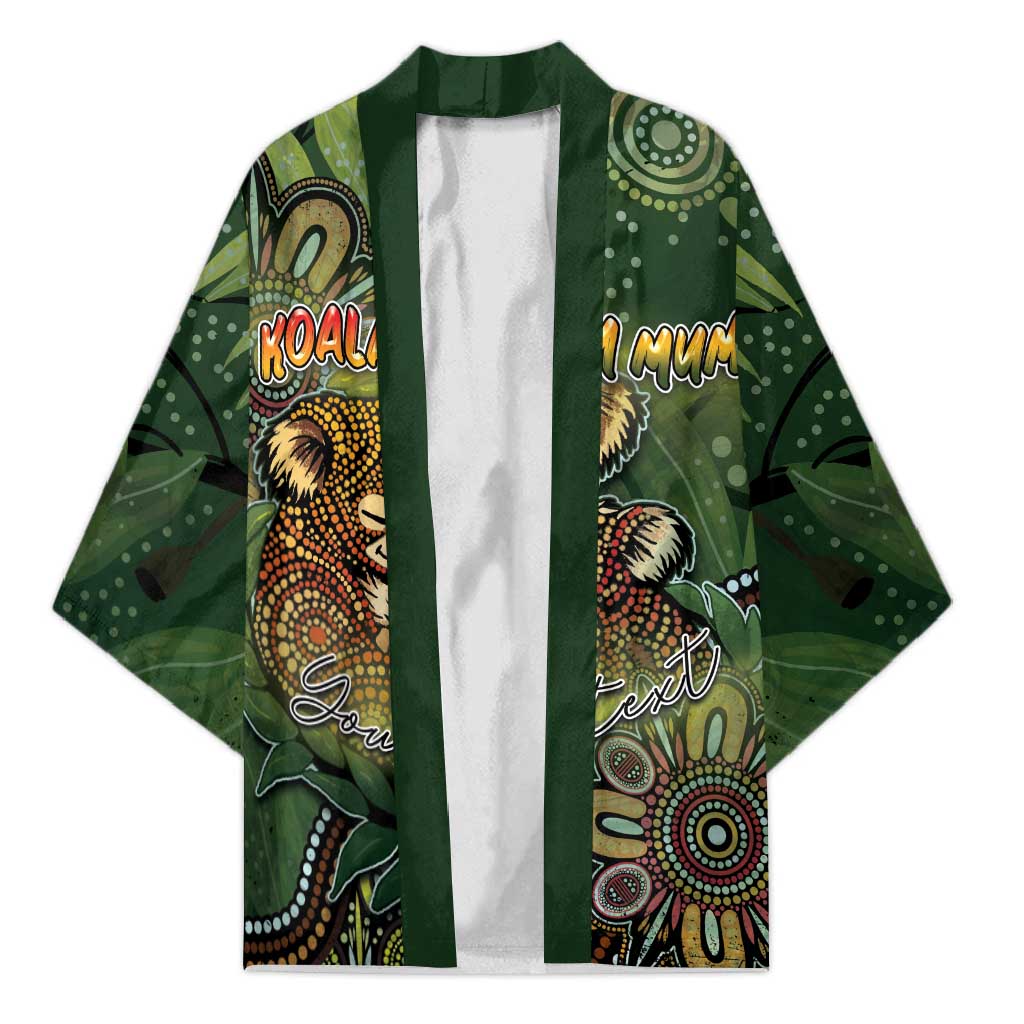 Personalised Koala Mum Australia Mother's Day Kimono Aboriginal Dot Art Floral Joey Hug