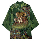 Personalised Koala Mum Australia Mother's Day Kimono Aboriginal Dot Art Floral Joey Hug