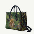 Personalised Koala Mum Australia Mother's Day Leather Bag Aboriginal Dot Art Floral Joey Hug