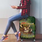Personalised Koala Mum Australia Mother's Day Luggage Cover Aboriginal Dot Art Floral Joey Hug