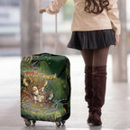 Personalised Koala Mum Australia Mother's Day Luggage Cover Aboriginal Dot Art Floral Joey Hug