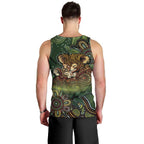 Personalised Koala Mum Australia Mother's Day Men Tank Top Aboriginal Dot Art Floral Joey Hug