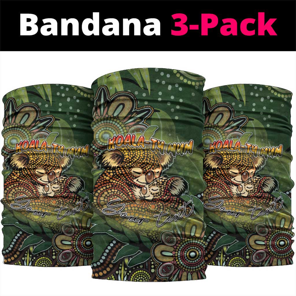 Personalised Koala Mum Australia Mother's Day Neck Gaiter Aboriginal Dot Art Floral Joey Hug