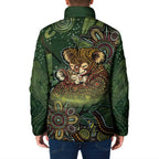 Personalised Koala Mum Australia Mother's Day Padded Jacket Aboriginal Dot Art Floral Joey Hug
