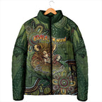 Personalised Koala Mum Australia Mother's Day Padded Jacket Aboriginal Dot Art Floral Joey Hug