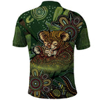 Personalised Koala Mum Australia Mother's Day Polo Shirt Aboriginal Dot Art Floral Joey Hug