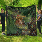 Personalised Koala Mum Australia Mother's Day Quilt Aboriginal Dot Art Floral Joey Hug
