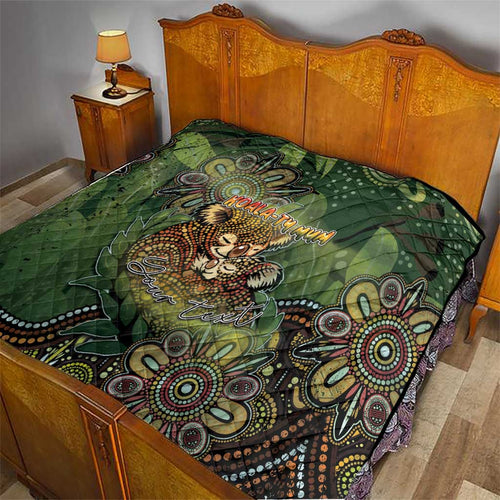 Personalised Koala Mum Australia Mother's Day Quilt Aboriginal Dot Art Floral Joey Hug