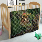 Personalised Koala Mum Australia Mother's Day Quilt Aboriginal Dot Art Floral Joey Hug