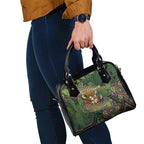 Personalised Koala Mum Australia Mother's Day Shoulder Handbag Aboriginal Dot Art Floral Joey Hug