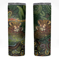 Personalised Koala Mum Australia Mother's Day Skinny Tumbler Aboriginal Dot Art Floral Joey Hug