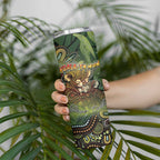 Personalised Koala Mum Australia Mother's Day Skinny Tumbler Aboriginal Dot Art Floral Joey Hug