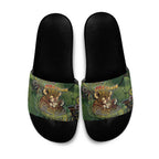 Personalised Koala Mum Australia Mother's Day Slide Sandals Aboriginal Dot Art Floral Joey Hug
