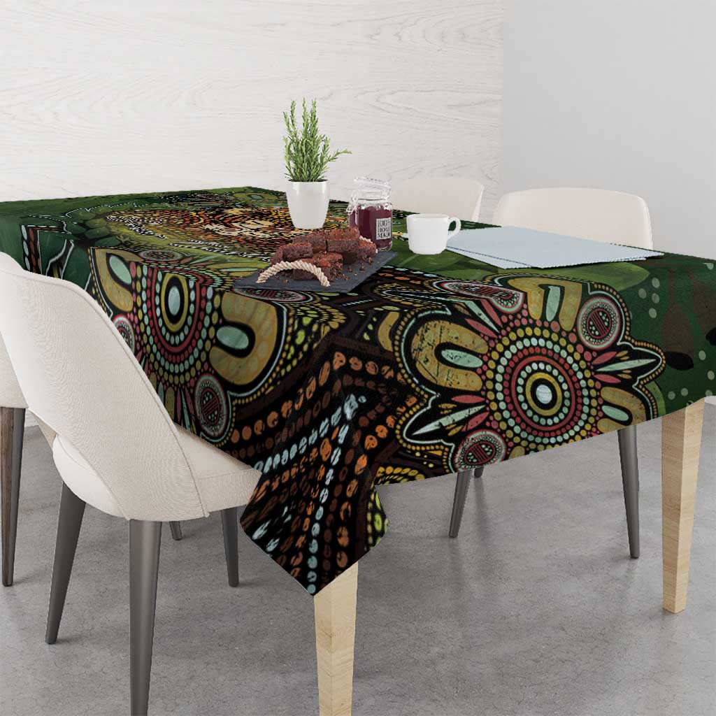 Personalised Koala Mum Australia Mother's Day Tablecloth Aboriginal Dot Art Floral Joey Hug