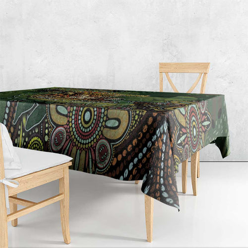 Personalised Koala Mum Australia Mother's Day Tablecloth Aboriginal Dot Art Floral Joey Hug