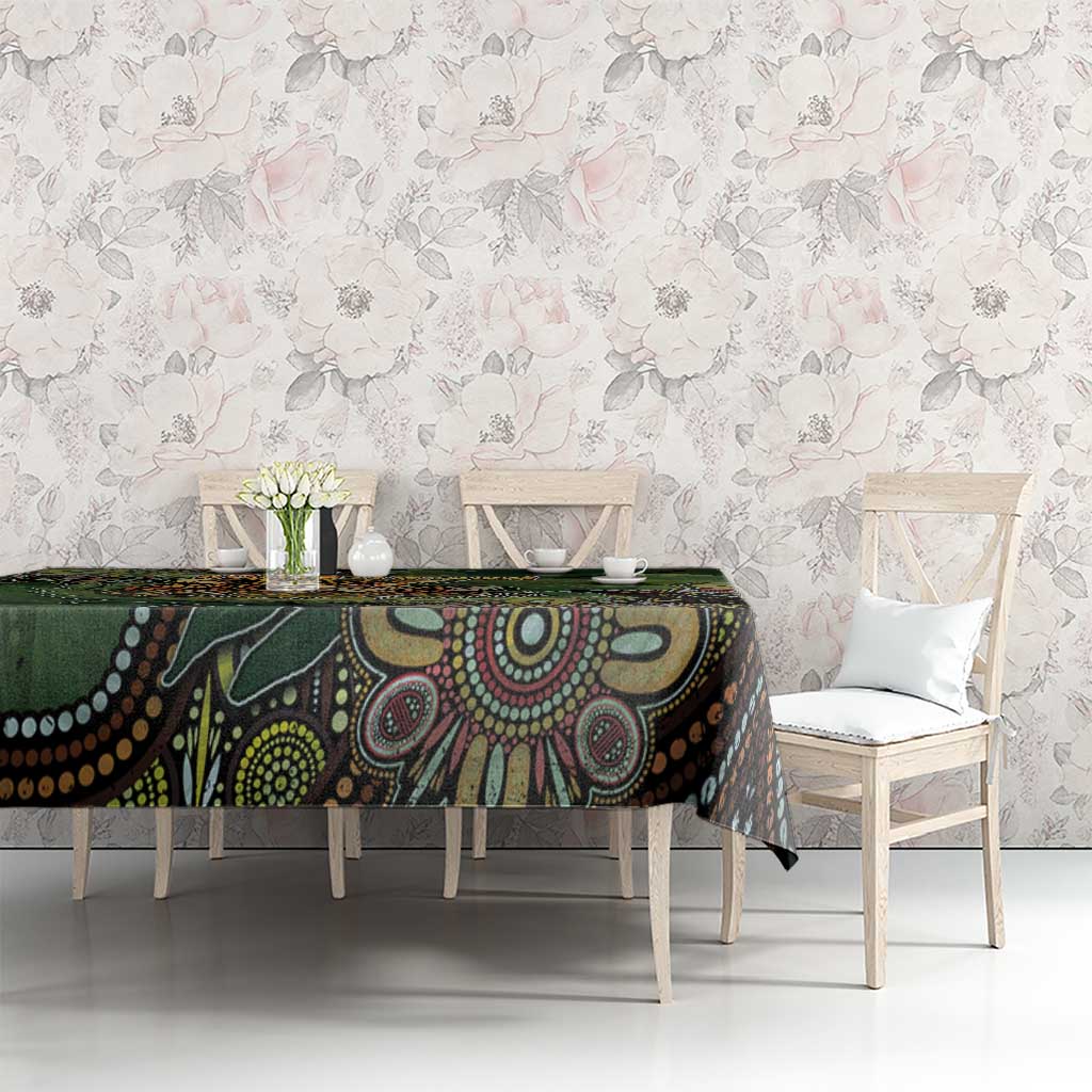 Personalised Koala Mum Australia Mother's Day Tablecloth Aboriginal Dot Art Floral Joey Hug