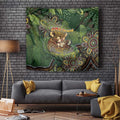 Personalised Koala Mum Australia Mother's Day Tapestry Aboriginal Dot Art Floral Joey Hug