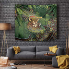 Personalised Koala Mum Australia Mother's Day Tapestry Aboriginal Dot Art Floral Joey Hug