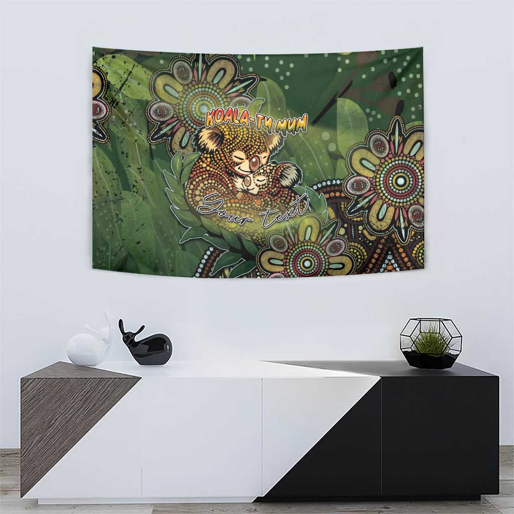 Personalised Koala Mum Australia Mother's Day Tapestry Aboriginal Dot Art Floral Joey Hug