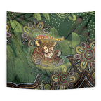 Personalised Koala Mum Australia Mother's Day Tapestry Aboriginal Dot Art Floral Joey Hug