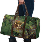Personalised Koala Mum Australia Mother's Day Travel Bag Aboriginal Dot Art Floral Joey Hug