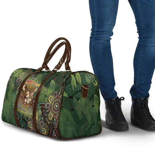 Personalised Koala Mum Australia Mother's Day Travel Bag Aboriginal Dot Art Floral Joey Hug