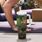 Personalised Koala Mum Australia Mother's Day Tumbler With Handle Aboriginal Dot Art Floral Joey Hug