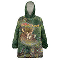 Personalised Koala Mum Australia Mother's Day Wearable Blanket Hoodie Aboriginal Dot Art Floral Joey Hug