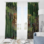 Personalised Koala Mum Australia Mother's Day Window Curtain Aboriginal Dot Art Floral Joey Hug