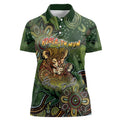 Personalised Koala Mum Australia Mother's Day Women Polo Shirt Aboriginal Dot Art Floral Joey Hug