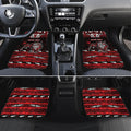 Personalised Ngapuhi Aotearoa Meri Kirihimete Car Mats Maori Kiwi Bird Silver Fern Koru Pattern